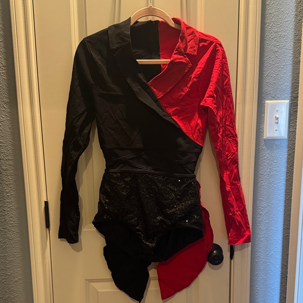 Red and Black dance costume